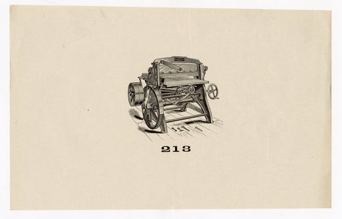 Letterpress and Printing Equipment Original Print | Press 213