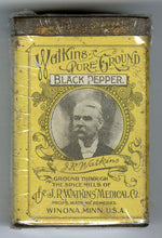 Load image into Gallery viewer, Antique Watkins Pure Ground Black Pepper Tin, J.R. Watkins Medical Co.