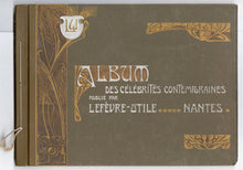 Load image into Gallery viewer, Antique, Original Lefevre Utile Biscuits Celebrity Card Album, Art Nouveau