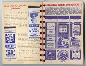 Vintage 1940s Advertising Book Matches Sample Catalog PDF ONLY, Mercury Match Corporation 