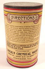 Load image into Gallery viewer, 1920's LITTLE FAIRIES BAKING POWDER TIN, Original Label, Antique Can, Vintage Kitchen
