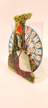 Load image into Gallery viewer, Antique 1920s-1930s Gypsy Fortune Teller Game with Mechanical Spinning Wheel, Card Game