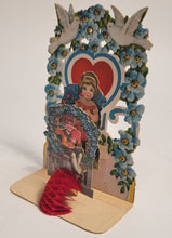 Load image into Gallery viewer, Antique 1920's "A Token of Love" Die-Cut VALENTINE'S DAY CARD, Pop-Out Doily