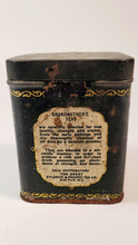 Load image into Gallery viewer, Antique 1920's GRANDMOTHER'S Orange Pekoe, India-Ceylon TEA TIN, Empty