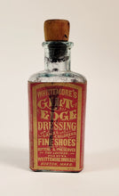 Load image into Gallery viewer, Victorian WHITTEMORE'S GILT EDGE DRESSING BOTTLE, Leather Preserver, Vintage Fashion