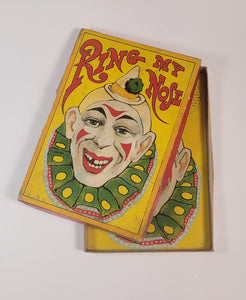 Antique 1920's-1930's RING MY NOSE, Circus Clown Children's Game, Milton & Bradley