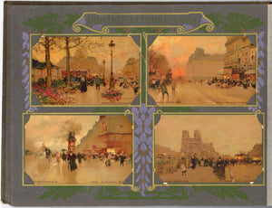Antique, Original Lefevre Utile Biscuits Celebrity Card Album, Art Nouveau