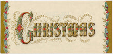 Load image into Gallery viewer, Set of Four Gorgeous Vintage Christmas Cards, PDF ONLY, Illustrated with Gold Ink