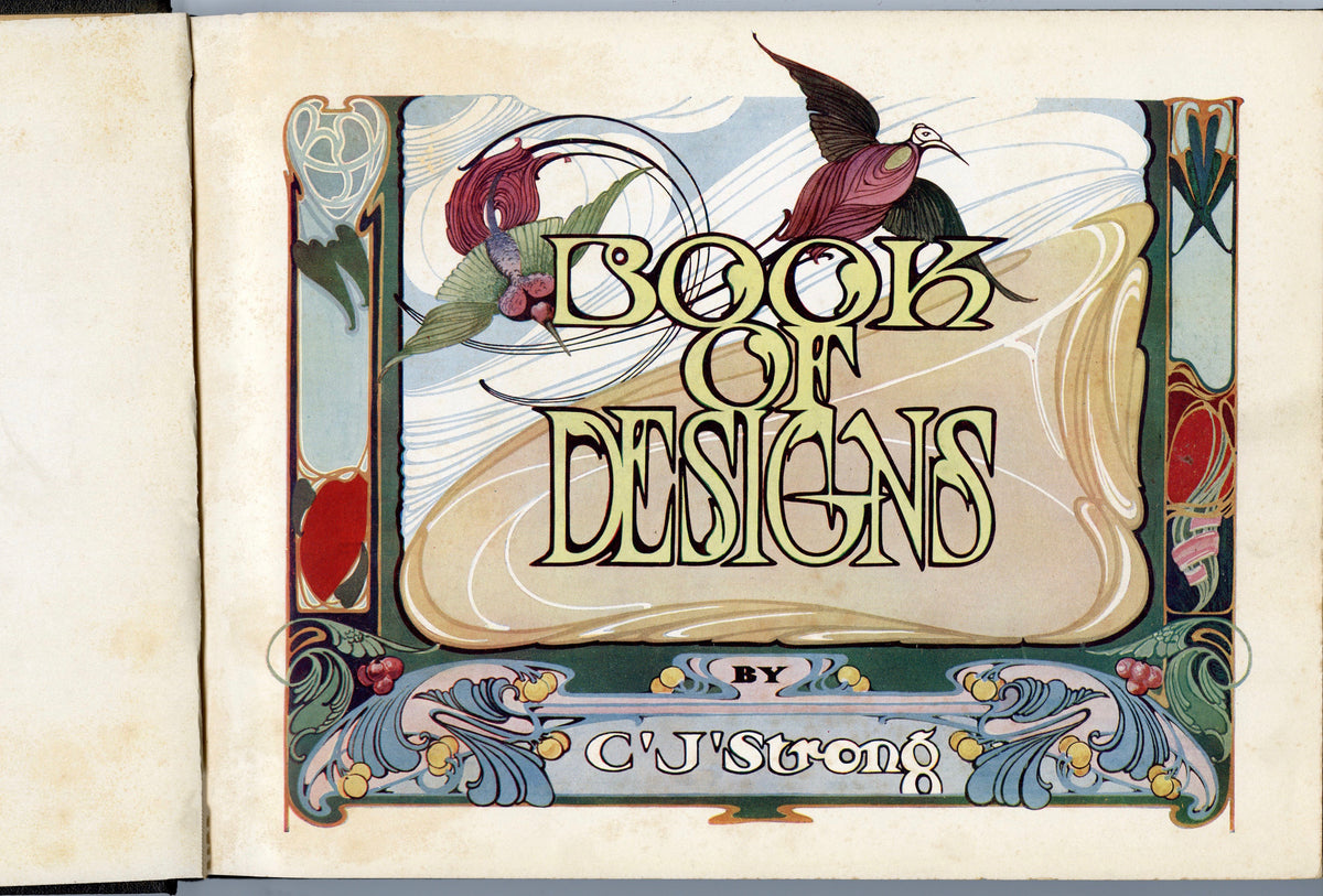 1910 Strong's Book of Designs PDF ONLY, Ornamental Art, Sign