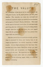 Load image into Gallery viewer, Carters' Little Liver Pills, Quack Medicine Pamphlet Cover || Kids, Wheelbarrow