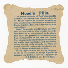 Load image into Gallery viewer, Victorian Hood's Liver Pills, Quack Medicine Trade Card A || Small Child