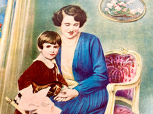 Load image into Gallery viewer, 1920's Antique TOY DEPARTMENT Advertising Poster, Original Lithograph