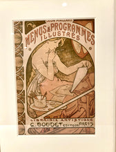 Load image into Gallery viewer,  1898 Framed MENUS & PROGRAMMES ILLUSTRES Lithograph Cover, MUCHA