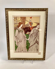 Load image into Gallery viewer, Antique Framed LE PASSANT Lithograph, Robert Engels, L'Estampe Moderne