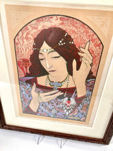 Load image into Gallery viewer, 1897 Antique, Framed INVOCATION A LA MADONE Lithograph, Marcel Lenoit