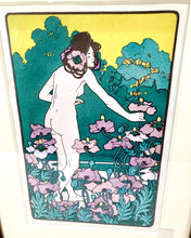 Load image into Gallery viewer, 1898 Antique, Framed L'HEURE DU BERGER Lithograph, Hans Christiansen Print