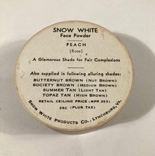 Load image into Gallery viewer, Vintage 1940&#39;s Snow White Face Powder, Full Unopened Box