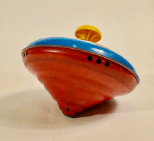 Load image into Gallery viewer, 1973 Tin DISNEY SPINNING TOP, Mickey Mouse, Donald Duck, Goofy, Pluto