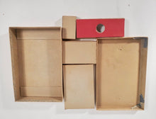 Load image into Gallery viewer, 1920's Antique KNITTING SPOOL OUTFIT Children's Game, Nearly Complete