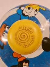 Load image into Gallery viewer, 1973 Tin DISNEY SPINNING TOP, Mickey Mouse, Donald Duck, Goofy, Pluto