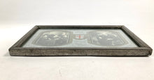 Load image into Gallery viewer, Victorian Framed Double Sided Family Portrait with Family Crest, Silver Mat