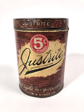 Load image into Gallery viewer, Antique JUSTRITE Tobacco Tin, Kuhles & Stock Co. || EMPTY