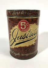 Load image into Gallery viewer, Antique JUSTRITE Tobacco Tin, Kuhles & Stock Co. || EMPTY