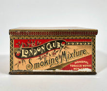 Load image into Gallery viewer, Antique MONOPOL LONDON CLUB Mixture Smoking Tobacco Tin || EMPTY