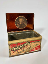 Load image into Gallery viewer, Antique MONOPOL LONDON CLUB Mixture Smoking Tobacco Tin || EMPTY
