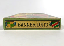 Load image into Gallery viewer, 1920's BANNER LOTTO COMPLETE Children's Game Box || Early Parker Brothers Inc.