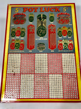 Load image into Gallery viewer, Vintage Pot Luck Punch Board, Jackpot, Lottery || Unused