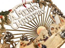 Load image into Gallery viewer, Antique 1930's German Die-cut, Embossed CHRISTMAS Decoration, Hanging