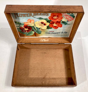 Antique D.M. Ferry, Choice FLOWER SEEDS, Original Seed Packet BOX, Detroit, Gardening