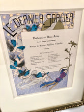 Load image into Gallery viewer, 1898 LE DERNIER SORCIER Program, Boutet de Monvel, Framed Chromolithograph