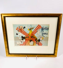 Load image into Gallery viewer, 1895 French MOULIN ROUGE Framed Multi-Color Stone Lithograph