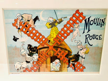 Load image into Gallery viewer, 1895 French MOULIN ROUGE Framed Multi-Color Stone Lithograph