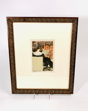 Load image into Gallery viewer, 1897 LIBRAIRE ROMANTIQUE Framed Stone Litho, Eugene Grasset, Das Moderne Plakat