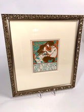 Load image into Gallery viewer, 1897 WHEN HEARTS ARE TRUMPS Framed Litho, Will Bradley, Das Moderne Plakat