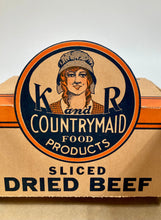 Load image into Gallery viewer, Antique 1920's COUNTRY MAID SLICED BEEF Package, Store Display, K&R INC.