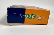 Load image into Gallery viewer, 1950's Vintage DIG Family Card, Board GAME, Gold Mine, Monopoly Man, Deco