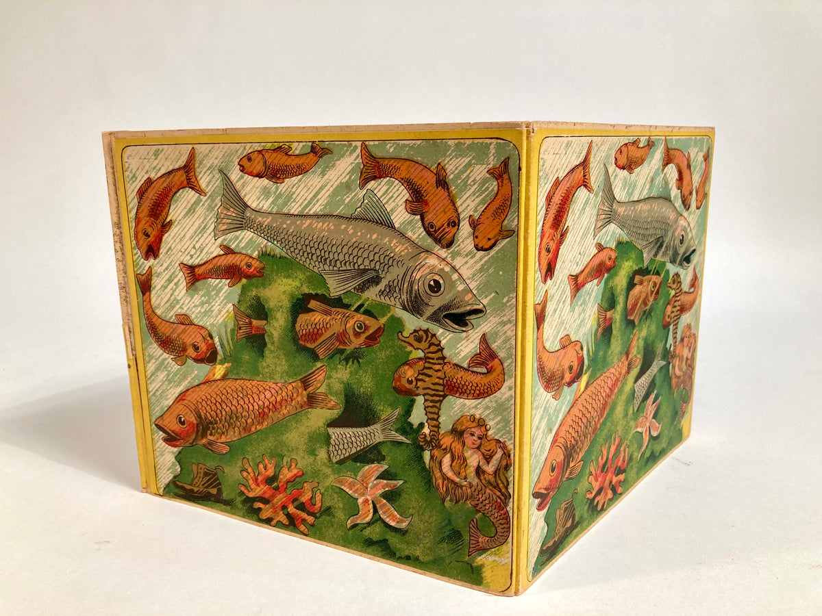 Antique 1910's FISH-POND Children's Vivary Magnetic BOARD GAME