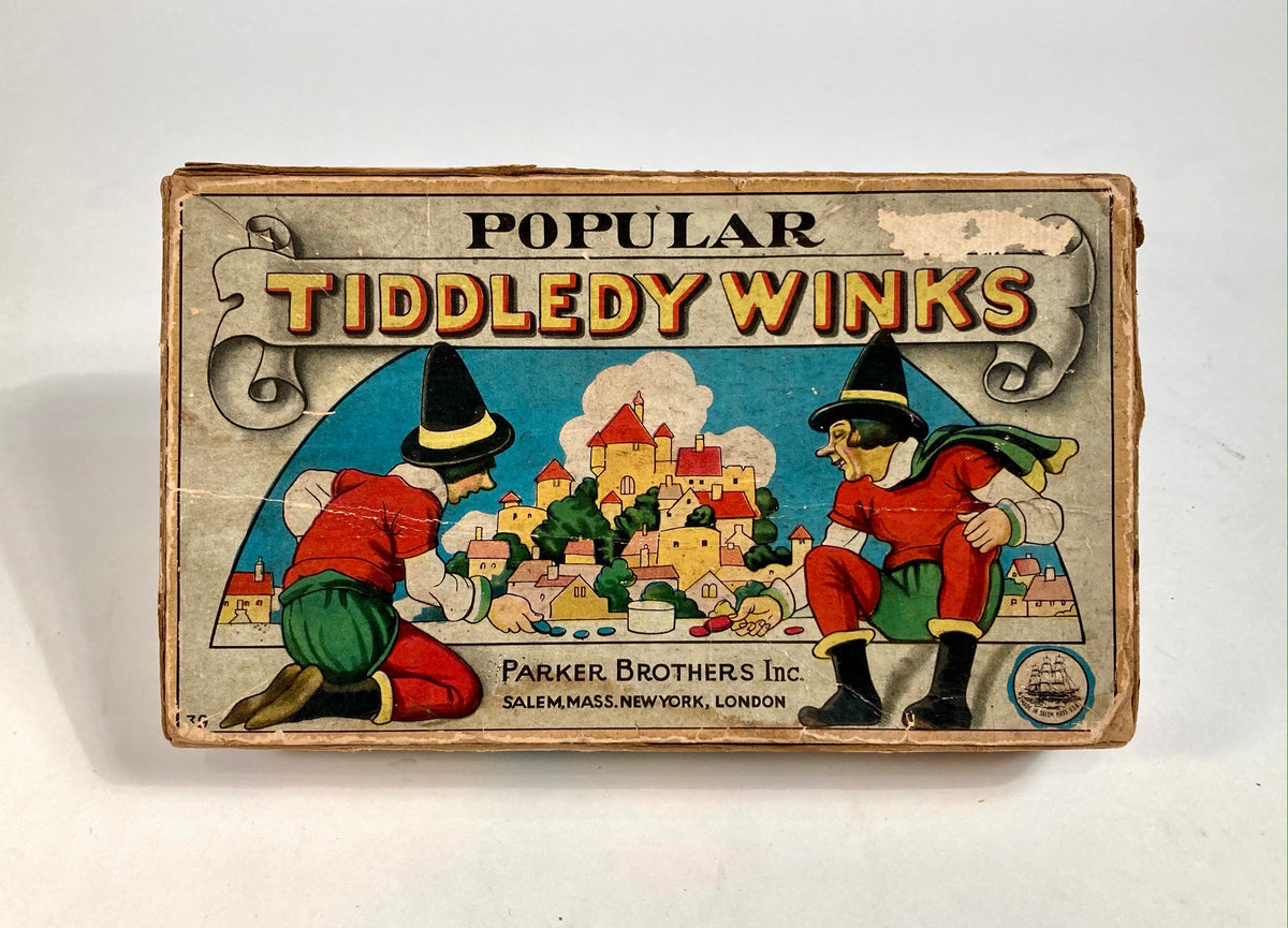 Antique 1920's-1930's TIDDLEDY WINKS Children's Game, Parker