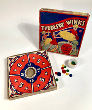 Load image into Gallery viewer, 1939 Vintage TIDDLEDY WINKS Children's Board Game, Original Packaging