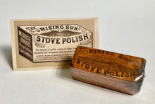 Load image into Gallery viewer, Antique 1880's RISING SUN STOVE POLISH Trade Card Pamphlet, Household Cleaner