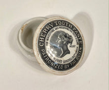 Load image into Gallery viewer, Antique Victorian Cherry TOOTH PASTE Croc Container, London, Dental