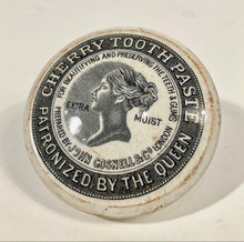 Load image into Gallery viewer, Antique Gray Victorian Cherry TOOTH PASTE Croc Container, London, Dental
