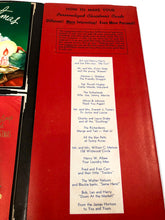 Load image into Gallery viewer, 1950's Personalized CHRISTMAS CARDS Sample Book, Ten Designs, Embossed, Foil || Hye-Quality Card Co.