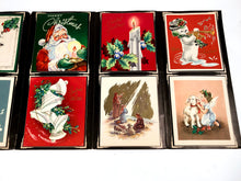Load image into Gallery viewer, 1950's Personalized CHRISTMAS CARDS Sample Book, Ten Designs, Foil || Hye-Quality Card Co.