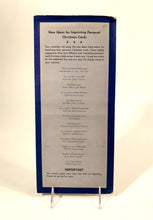 Load image into Gallery viewer, 1950's Personal CHRISTMAS CARDS Sample Book, Ten Designs || Hye-Quality Card Co.
