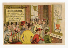 Load image into Gallery viewer, Victorian Biliousine, Quack Medicine Trade Card || Pharmacy